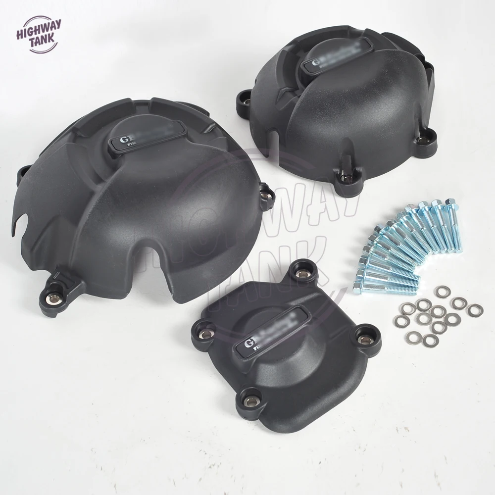 Черный чехол для мотоцикла защита двигателя Защитный GB Racing KAWASAKI Z800 Z800E 2013-2016 |