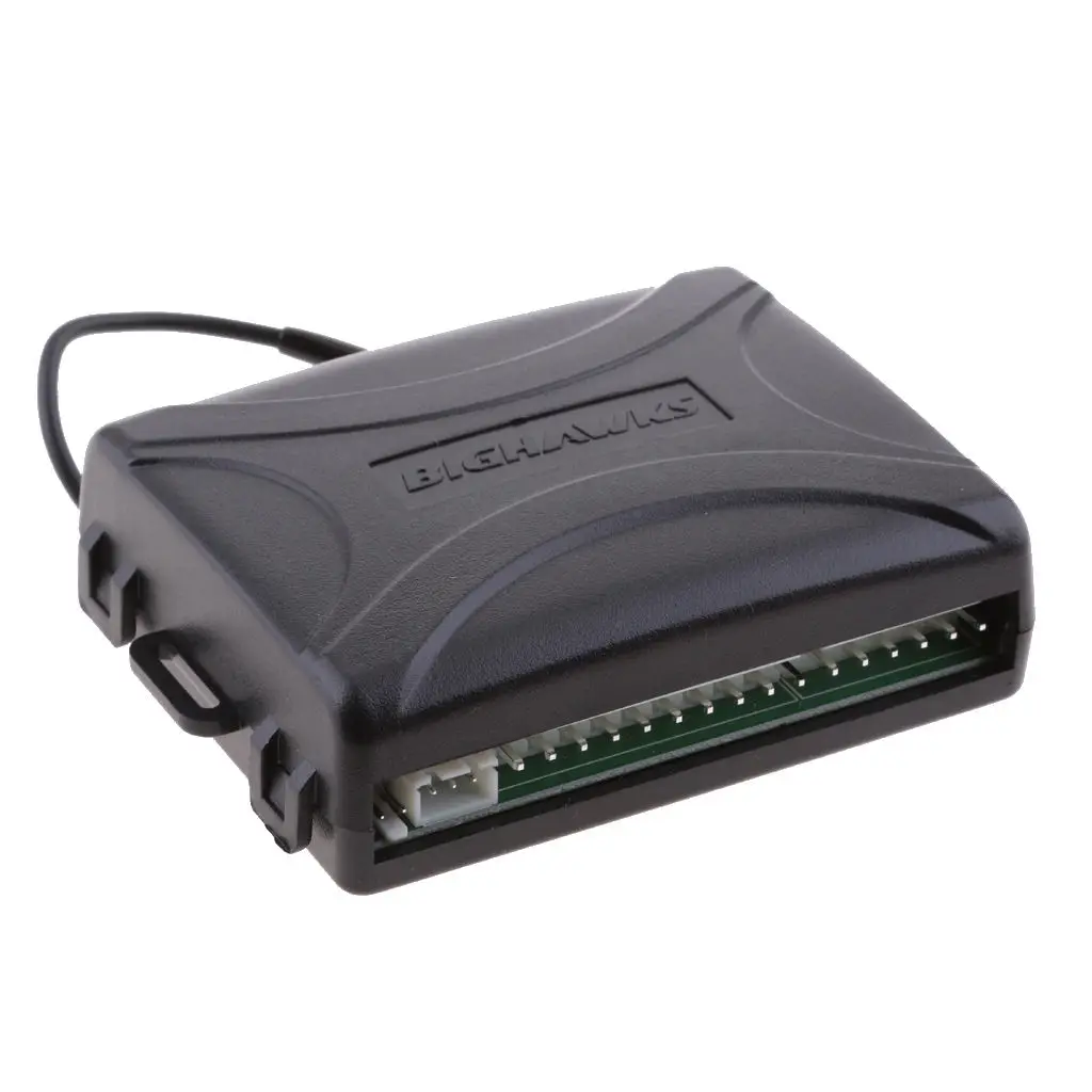 

1-сторонний автомобильный БЕСКЛЮЧЕВОЙ замок для входной двери 12 В, охранная сигнализация с 4-кнопочным пультом дистанционного управления