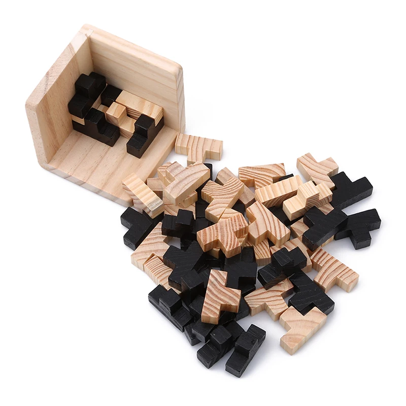 

Creative 3D Puzzle Luban Interlocking Wooden Toys Early Educational Toys Wood Puzzles For Adults Kids Brain Teaser IQ Puzzles