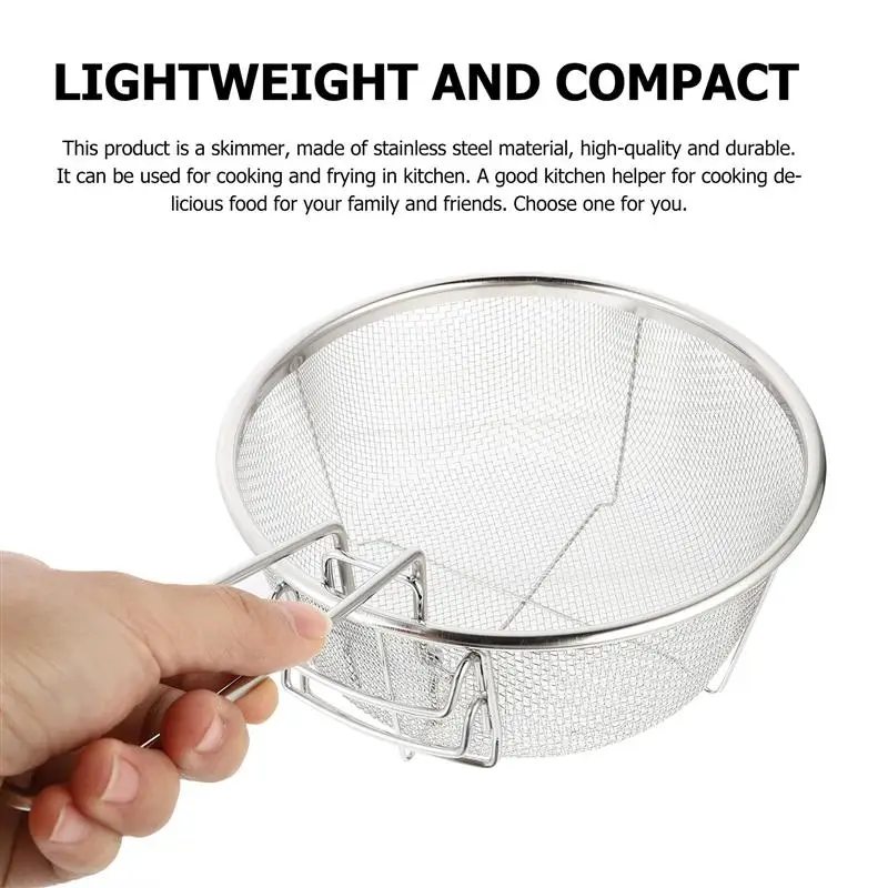 Корзина для жарки из нержавеющей стали сетчатая портативная корзина картофеля