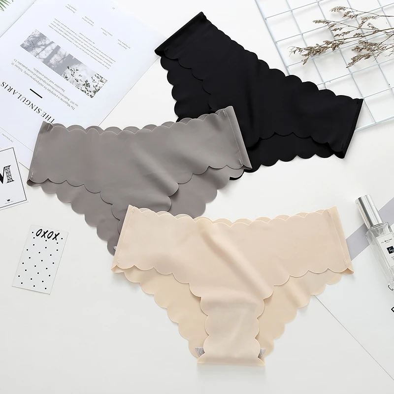 Трусики женские бесшовные с низкой посадкой 3 шт.|Женские трусики| |