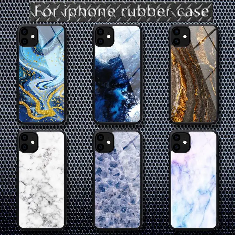 

Granite Scrub Marble Stone image Painted Phone Cases Rubber for iPhone 12 11 Pro Max XS 8 7 6 6S Plus X 5S SE XR 12 Mini case