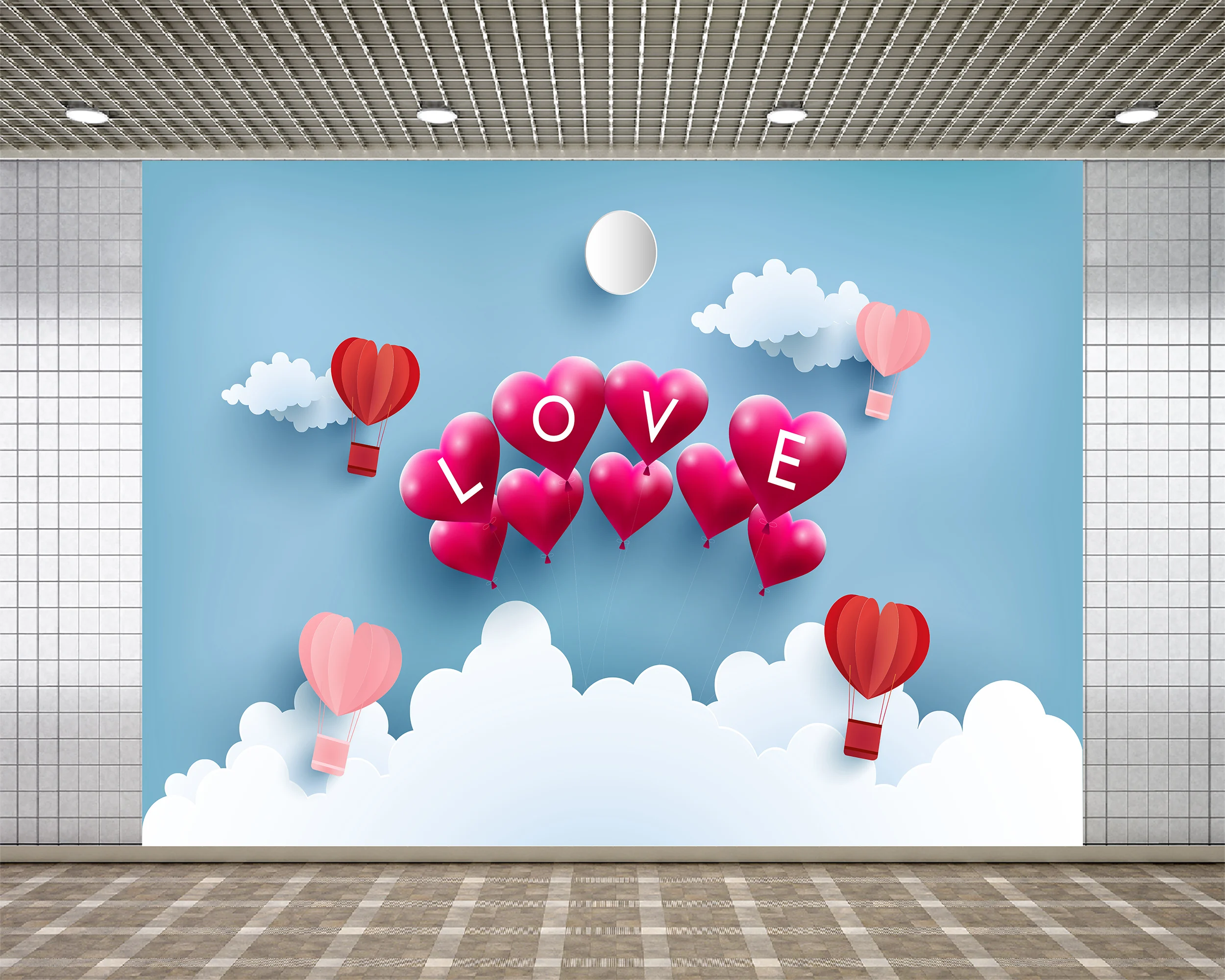 

День Святого Валентина Свадьба фотосессия воздушный шар мультфильм Фон фотографии фоны для фотостудии фотосессия реквизит