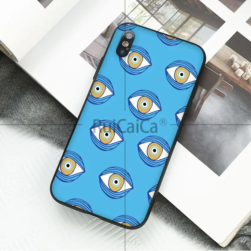 Ruicaica Egypt evil eye DIY роскошный высококачественный защитный чехол для Apple iPhone 8 7 6 6S Plus X