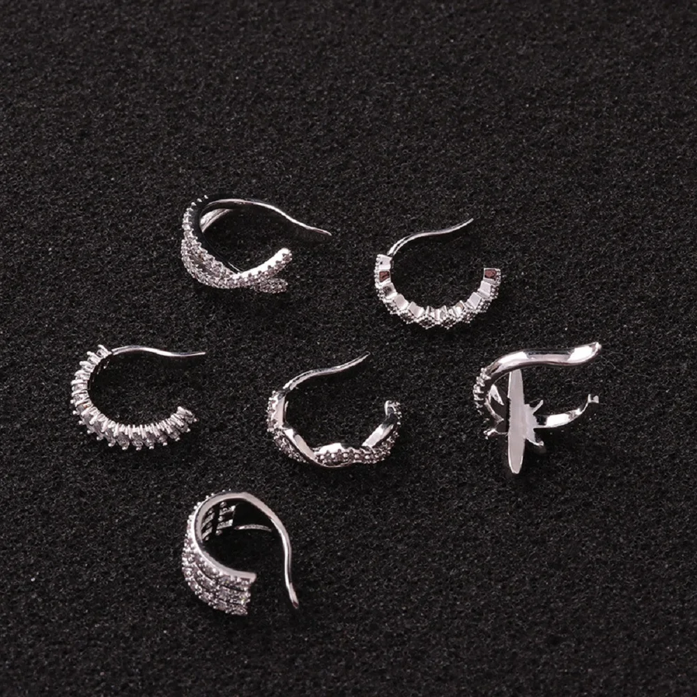 Helix Cartilage Conch Fake Piercing Jewelry Adjustable Ear Cuff No Earring Hoop Septum Rings | Украшения и аксессуары