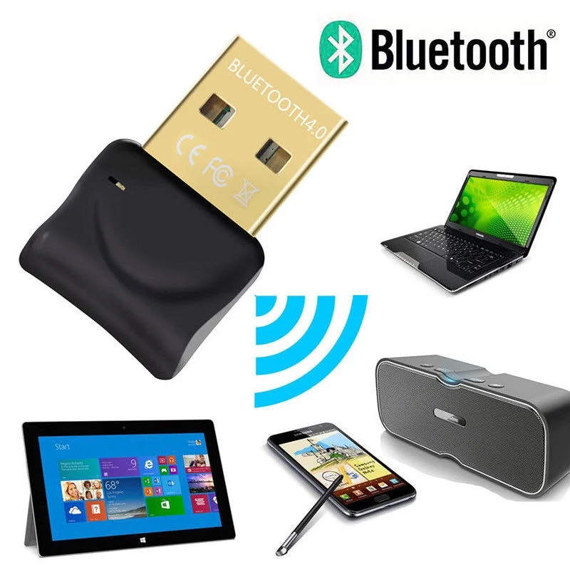 Двойной режим Беспроводной Bluetooth 4 0 USB ключ в комплект поставки входит адаптер до 3