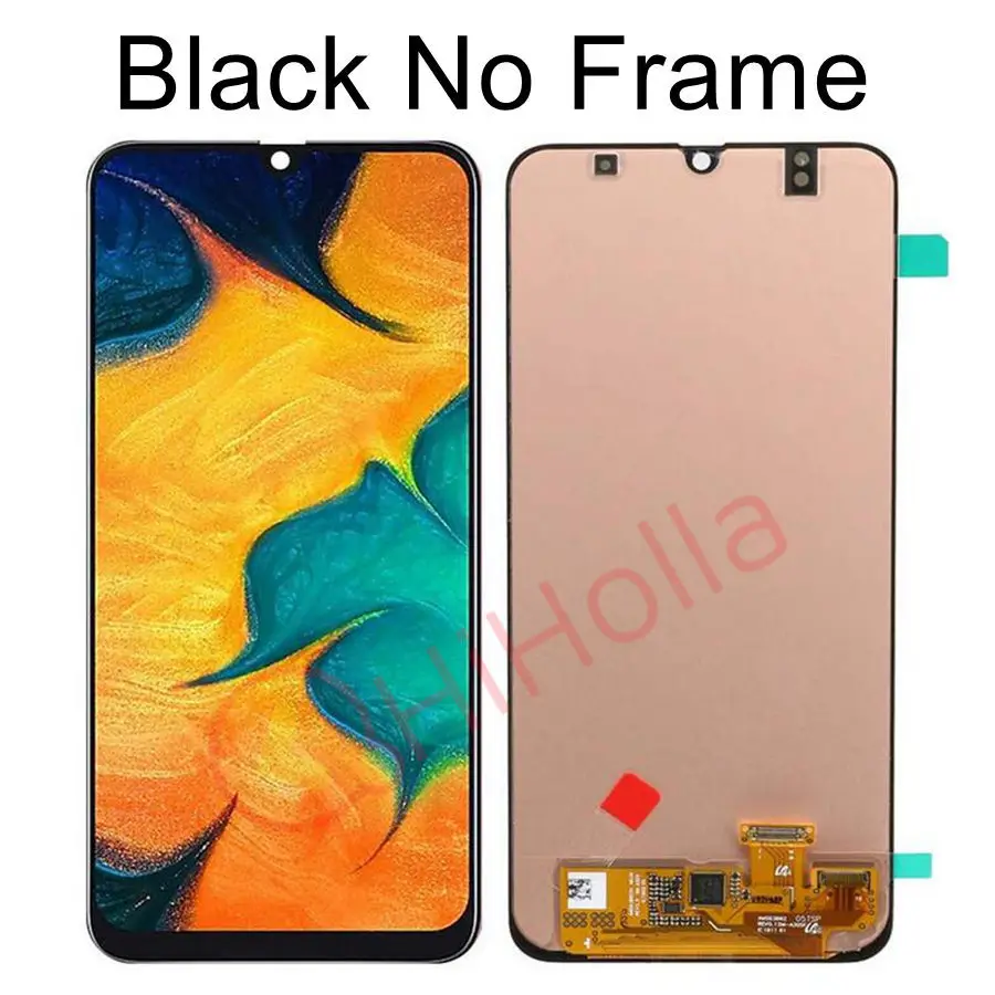 Для SAMSUNG GALAXY A30 A305 A305F A305FN/DS ЖК-дисплей кодирующий преобразователь сенсорного экрана в сборе с рамкой для SAMSUNG A30 lcd Замена