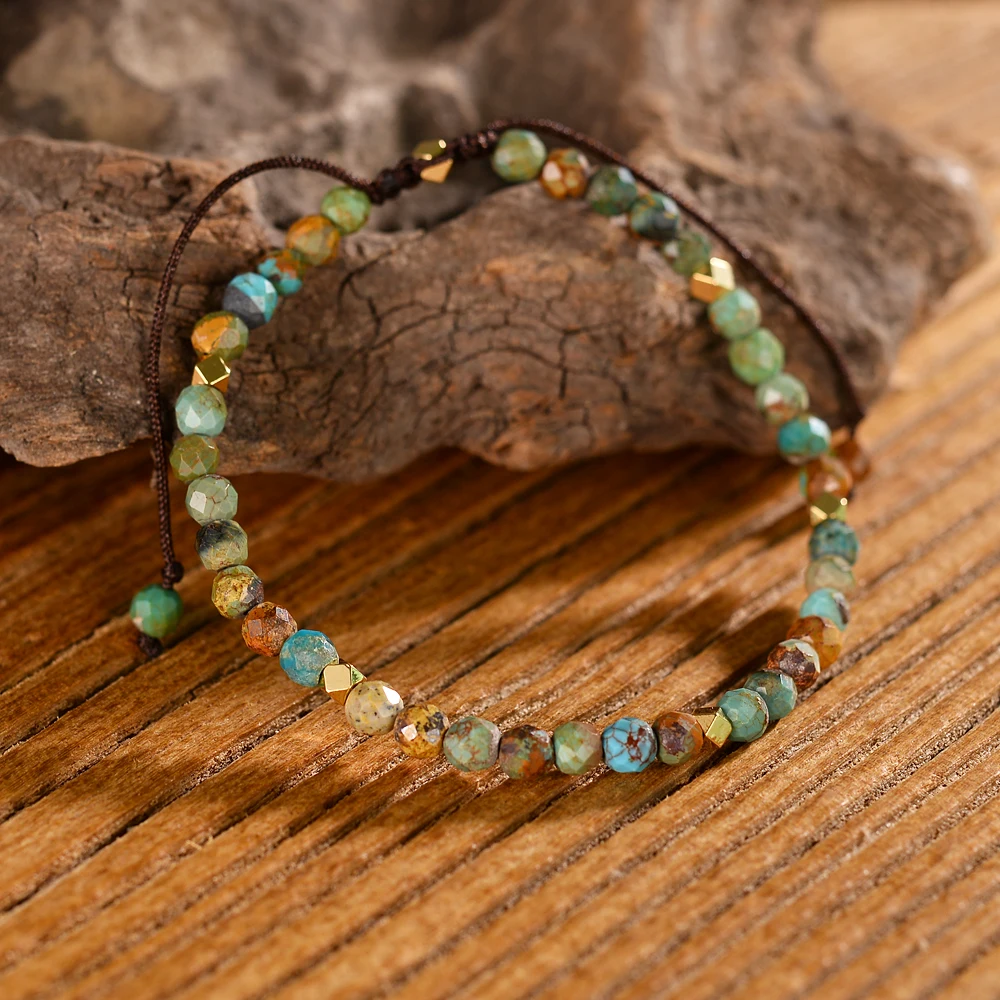 Weave Bracelets Authentic Natural Stones Faceted Beads Handmade Ethnic Beaded Bracelet Gifts | Украшения и аксессуары