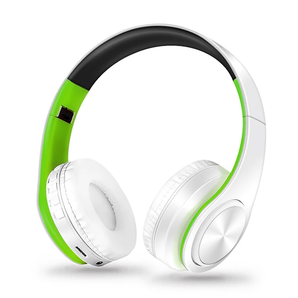 white green AYVVPII плеер без потерь bluetooth наушники с микрофоном беспроводная стерео гарнитура музыка для Iphone samsung Xiaomi mp3 спортивные - Цвет: white green