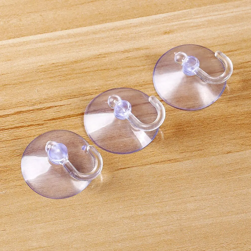 Hot Sale 5/10pcs Glass Window Wall Hooks Hanger 35mm Mini Strong Suction Cup Suckers Kitchen Bathroom Hooks Supplies images - 6
