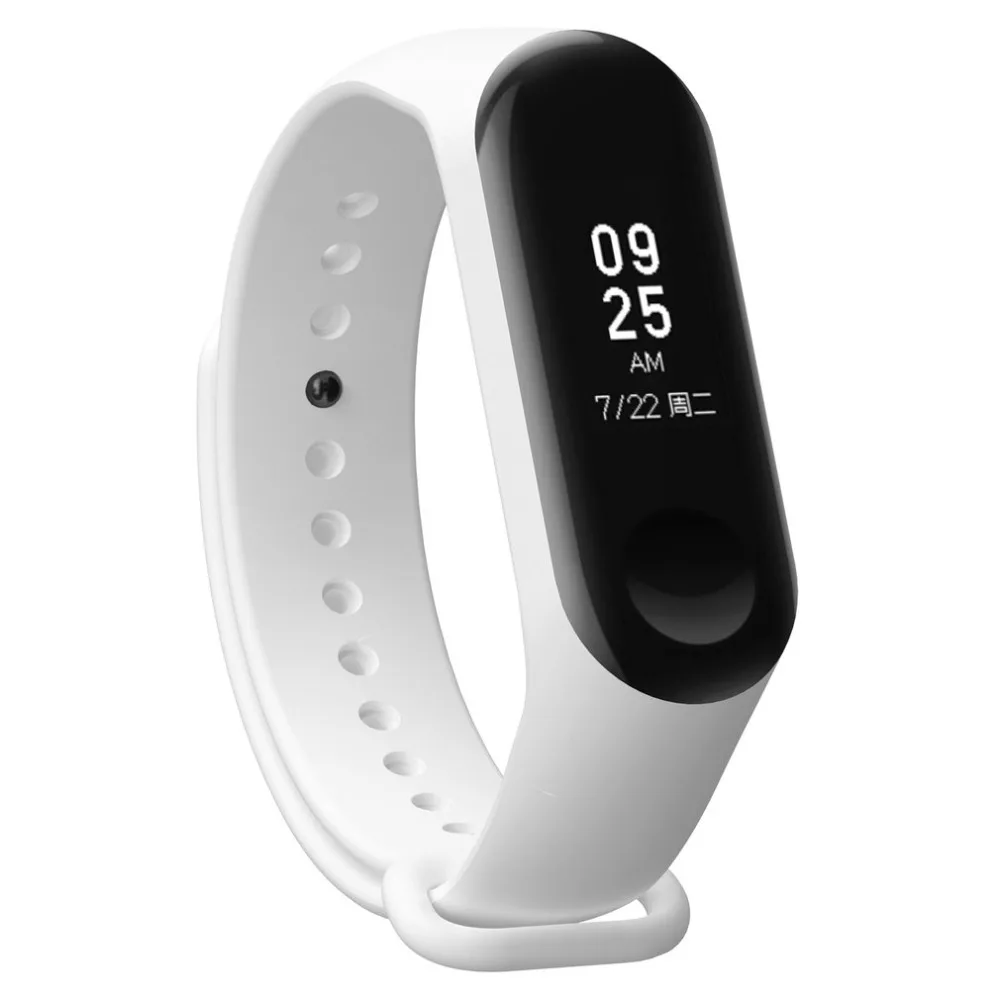 Сменный ремешок для наручных часов Xiaomi Band 3 однотонный браслет с безопасным более