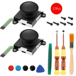 Два набора аналоговых 3D джойстика Joy con, замена джойстика для Nintendo Switch, джойстик joycon, совместимый с левым джойстиком