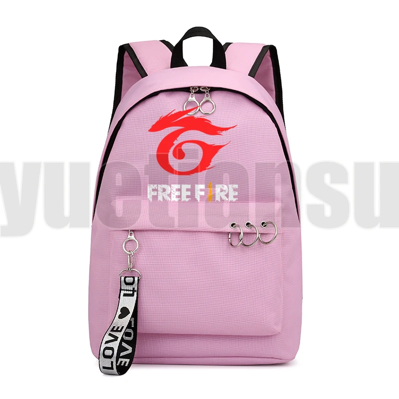 

Free Fire Backpack Bag Laptop Bookbag Teenage Girls Kawaii Zipper Hip Hop Bag High Quality Women Travel Bags Kids School Bags