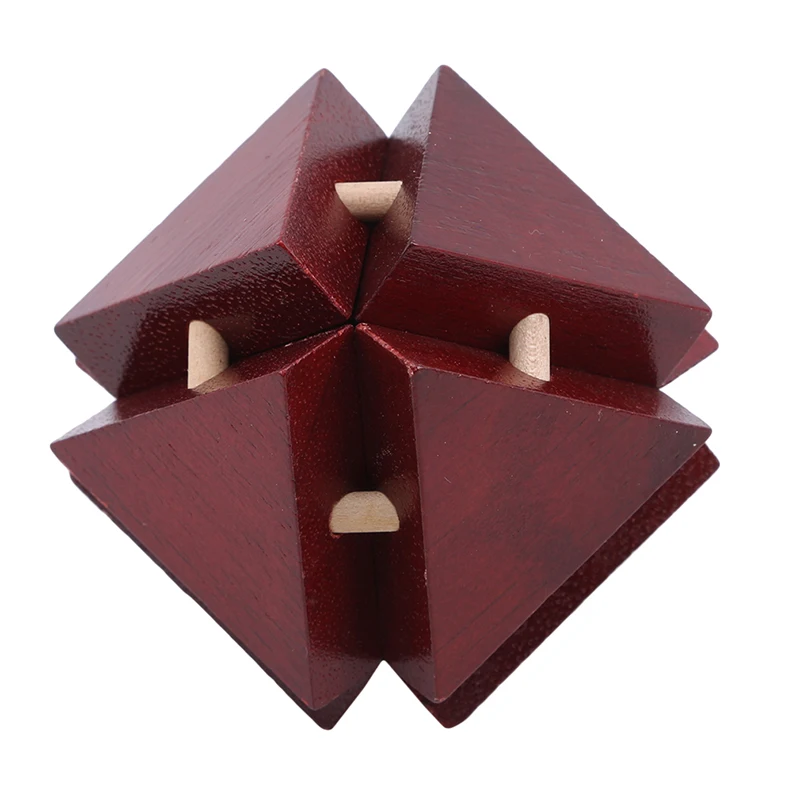 

IQ Classical Toy Brain Teaser Unlock 3D Wooden Interlocking Burr Puzzles Game Toy Bamboo Educational Toys for Adults Kids