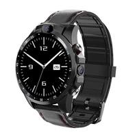 332gb smart watch 4g sim card smartwatch with 5mp dual cameras gps mt6739 quadcore 800mah sports tracker black silicone strap