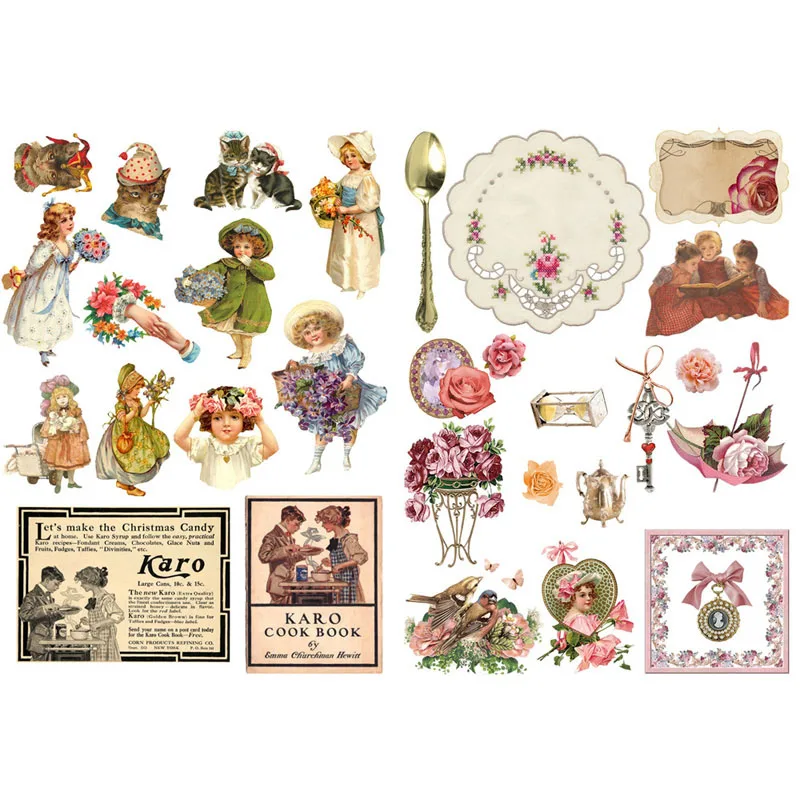 1 шт. Винтаж для йоги спортивная сумка цветы нарезанные книжка журнал