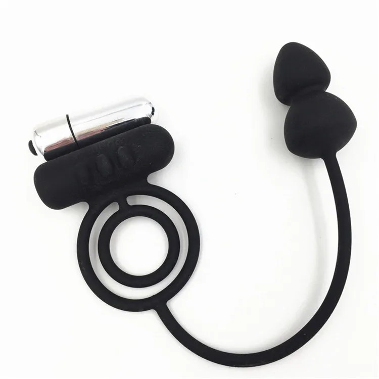 Анальные секс-игрушки с вибратором массажное кольцо для простаты эякуляции