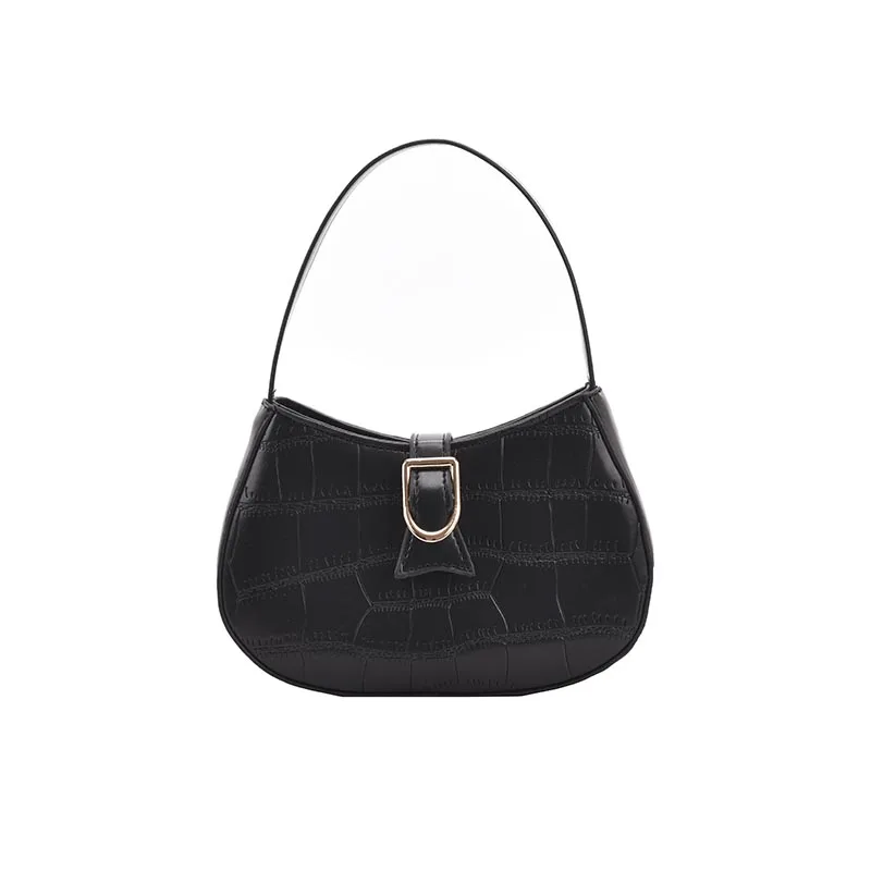 

Stone Pattern Small PU Leather Fashion Underarm Bag Crossbody 2021 Summer Luxury Brand Chain Shoulder Handbags and Purses