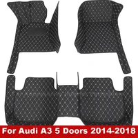 car floor mats for audi a3 5 doors 2018 2017 2016 2015 2014 carpets styling custom accessories interior parts anti dirty wate