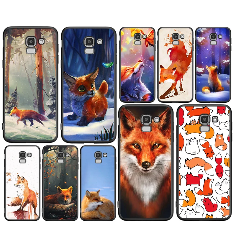 

Cute cartoon animal fox For Samsung J8 J7 Duo J730 J6 J5 J530 J4 J3 J330 J2 Core Star Prime 2018 EU Plus Soft TPU Phone Case