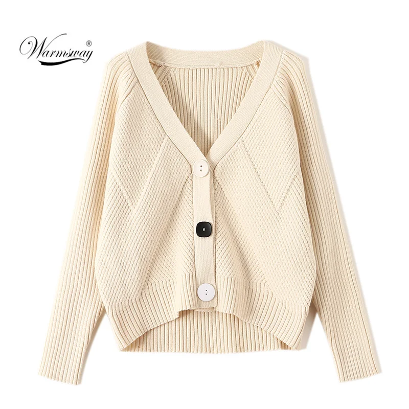 Однотонный Элегантный женский вязаный кардиган свитер для женщин повседневное
