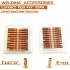 15AK Контактный наконечник CuCrZrE-cu MIG фонарьGun расходные материалы 0,6 0,8 0,9 1,0 мм m6x25 мм сварочные наконечники для MIG MAG сварофонарь