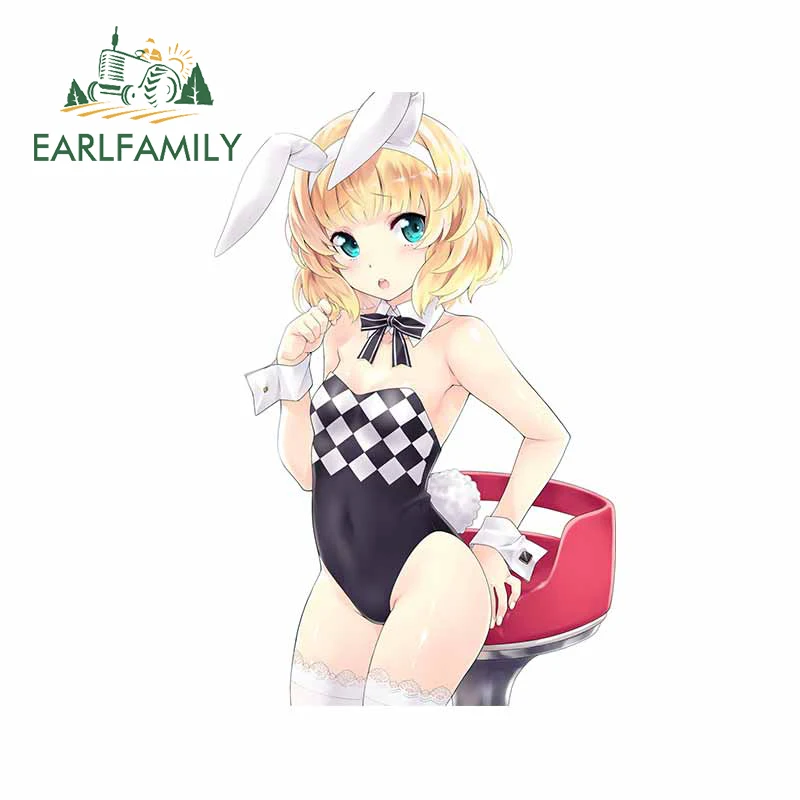

EARLFAMILY 13 см x 8,5 см для милой горничной Автомобильная наклейка креативная устойчивая к царапинам наклейка водонепроницаемый багажник ноутбу...