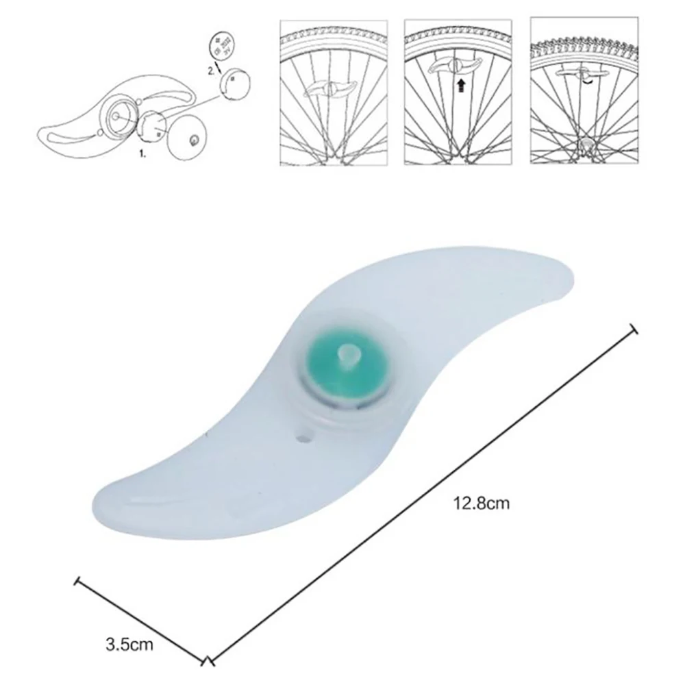 Силиконовая светодиодная подсветка на спицы велосипеда для колес аксессуары |