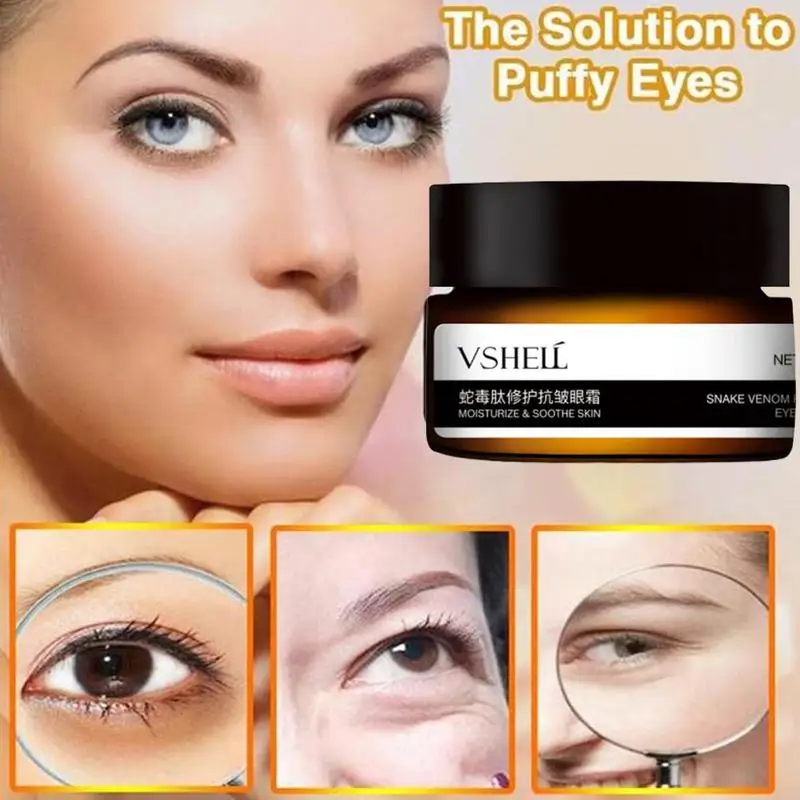 

30g Eye Serum Moisturize Soothe Skin Anti-Wrinkle Remover Dark Circles Eye Care Against Puffiness And Bags Snake-venom Eye Cream