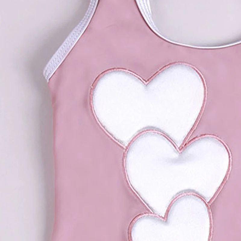

Keelorn Girls Summer Swimsuits 2021 New Cute Kid Heart Pattern One-Pieces Swimwear Clothes Children Beach Bikini Clothing 3-7Y