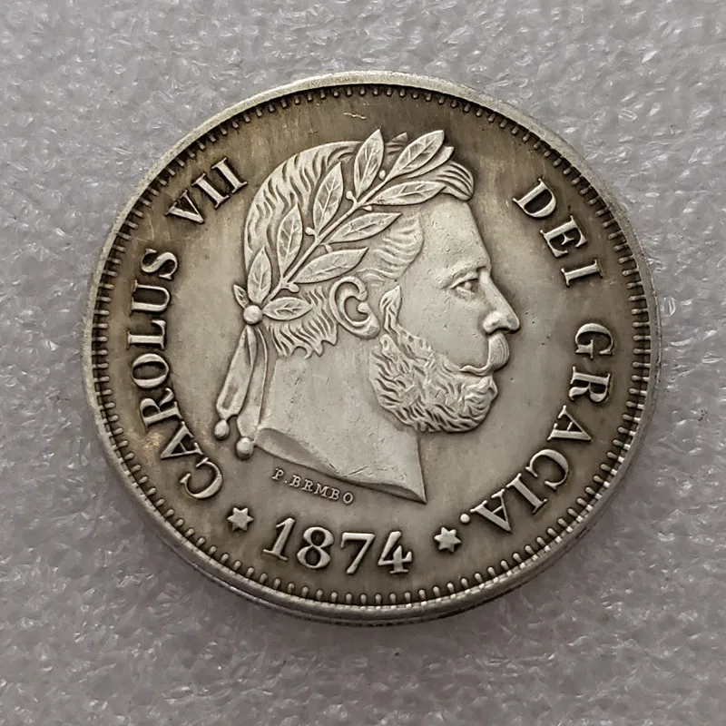 

Памятная монета 1874 года в античном стиле, испанский серебряный доллар