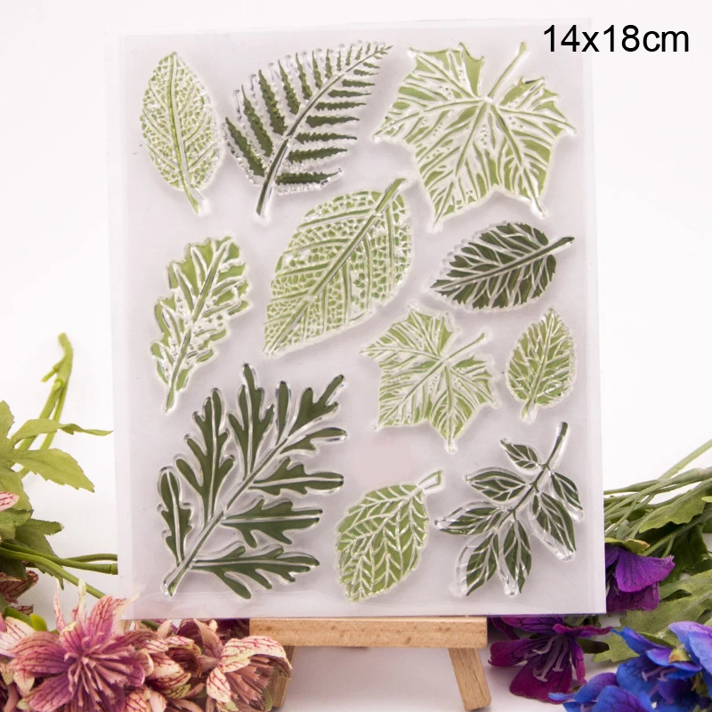 Прозрачные штампы с листьями Новинка 2020 Скрапбукинг резиновый штамп прозрачный