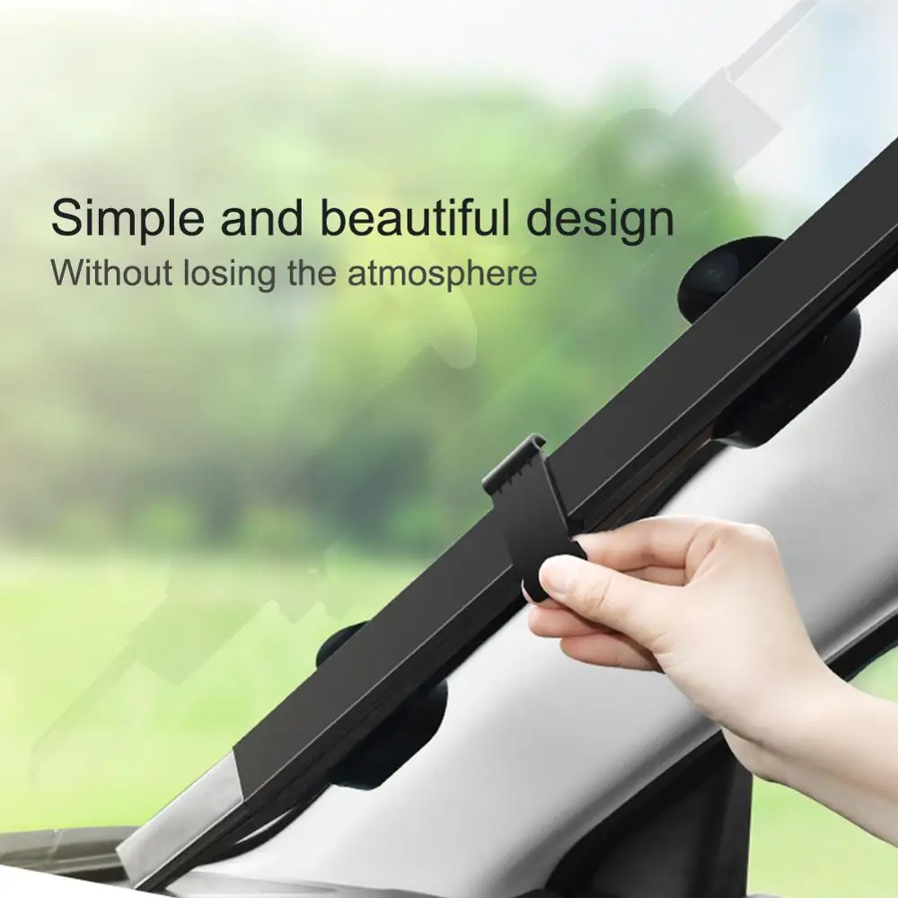 46-65CM Retractable SUV Truck Car Front Windshield Sunshade Rear Window Parasol UV Protection Curtain |