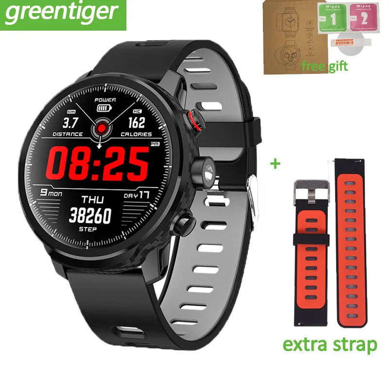 Умные часы L5 водонепроницаемые несколько видов спорта пульсометр погода мужские