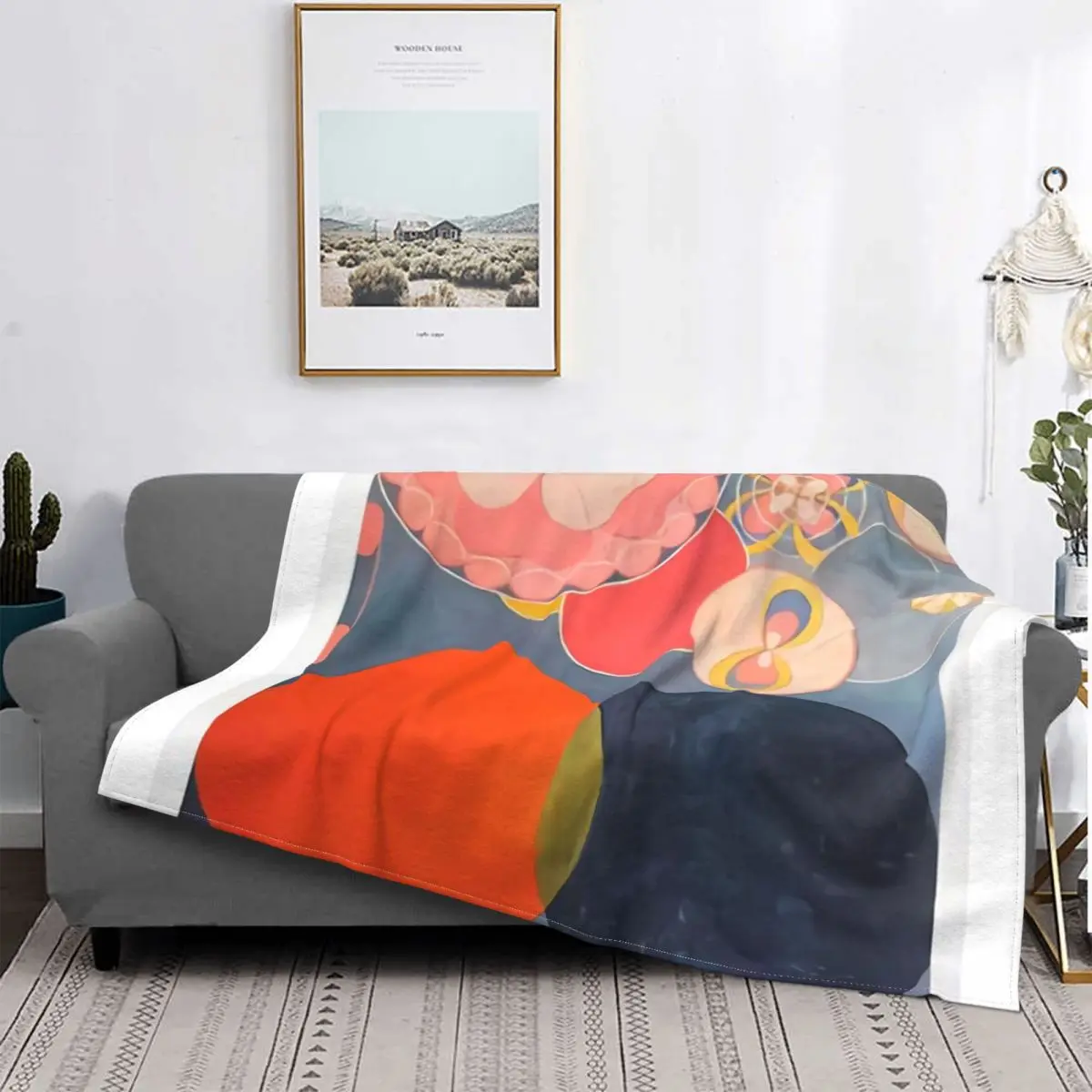 

Hilma Af Klint-colcha a cuadros para cama, manta с капучинатором для sofa, 1 блок