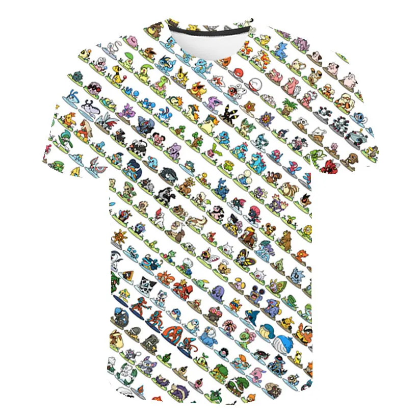 Undertale/футболка Пикачу с 3d изображением покемона для мужчин и женщин Детская