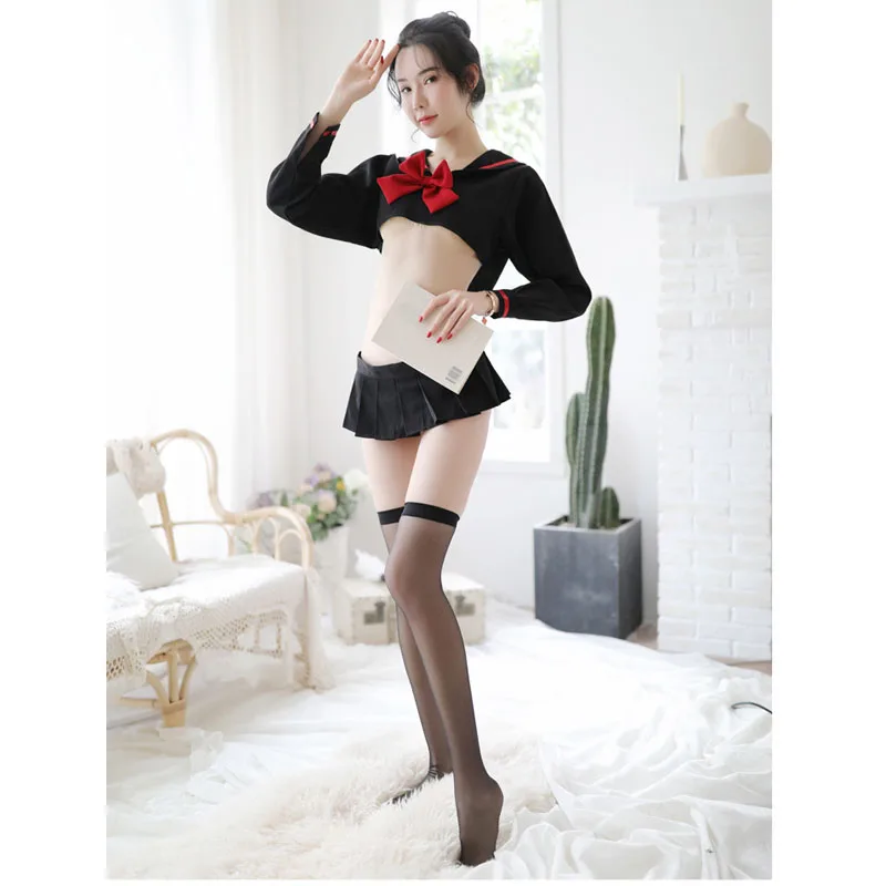 Пикантные Молодежные костюмы для костюмированной вечеринки Секс школьная форма