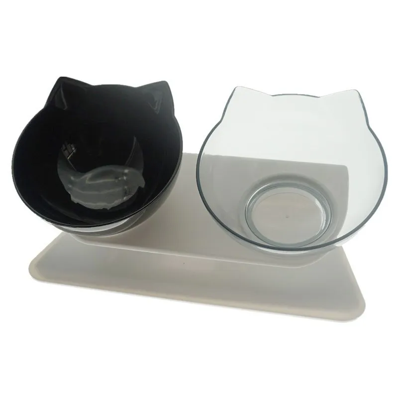 

Antiskid double cat bowl dog bowl with stand pet feeding cat water bowl cat food pet dog bowl dog supplies