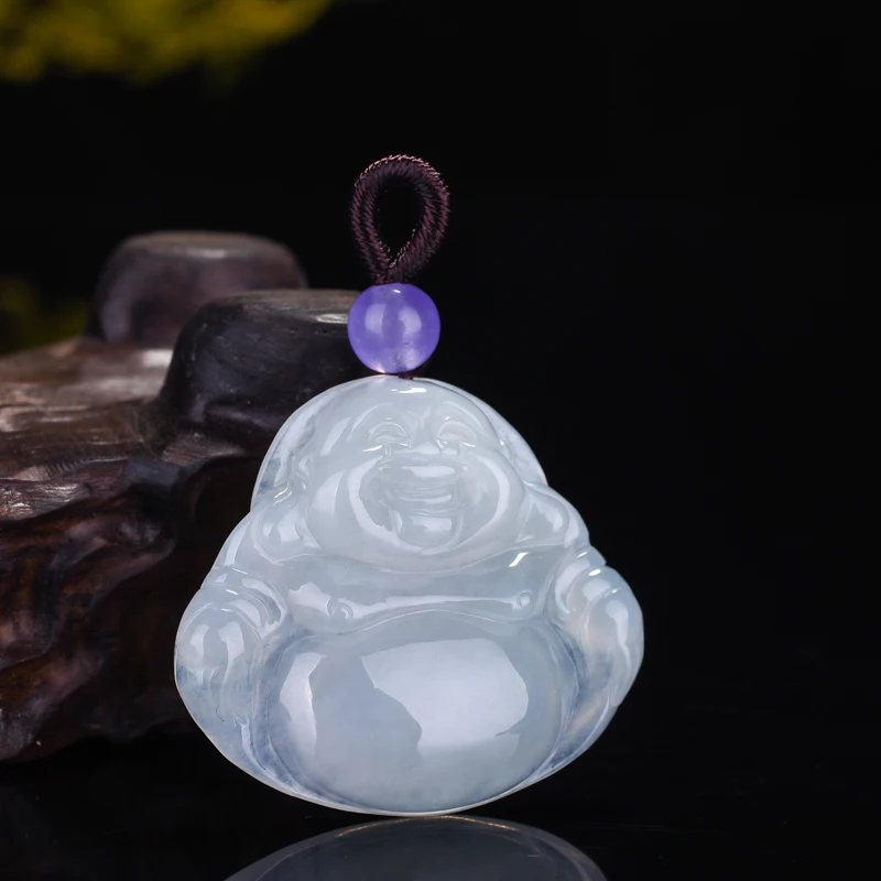 Женская подвеска в виде Будды с изумрудом | Украшения и аксессуары