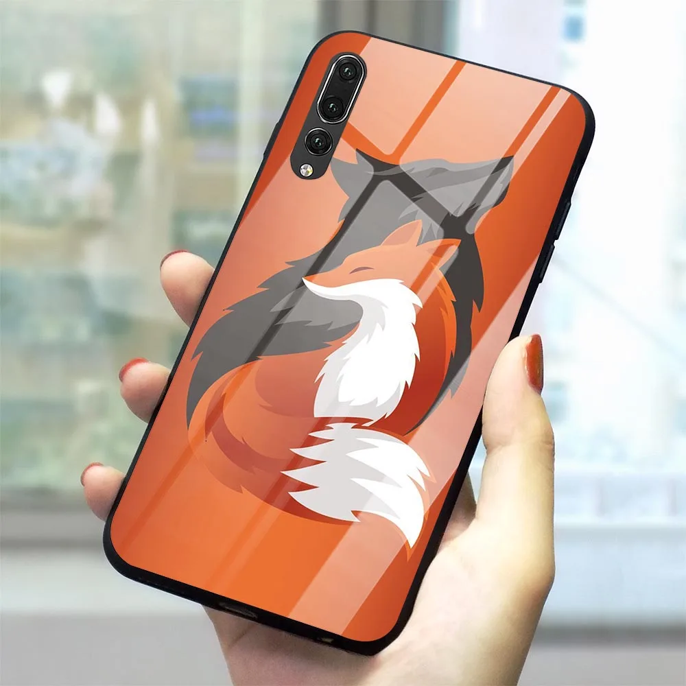 Чехол для телефона Huawei P10 с изображением лисы и цветов чехол P20 P30 Pro P Smart Mate 20 Honor 7A 9