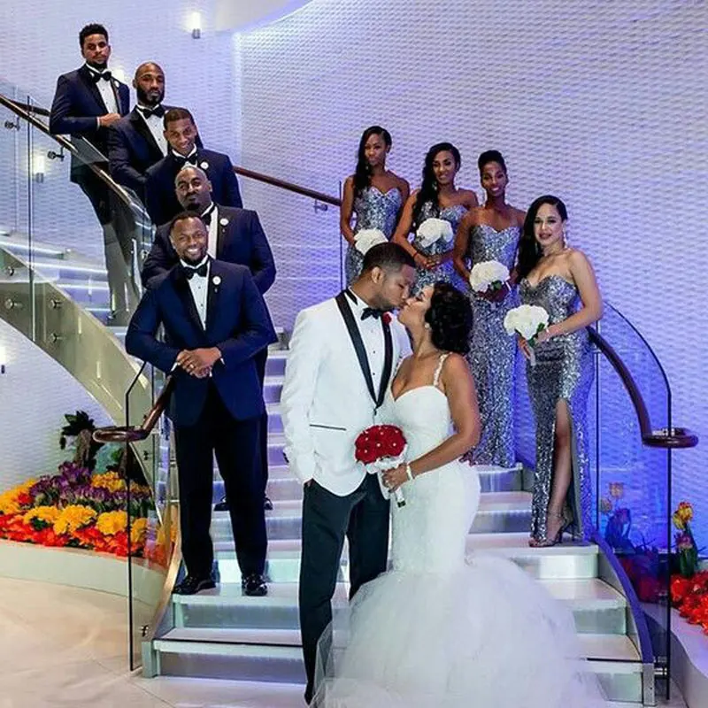 

Custom Made Black Suits for Men Wedding 2Piece los hombres pantalones de traje Slim Costume Homme Terno Masculino Groom Tuxedo