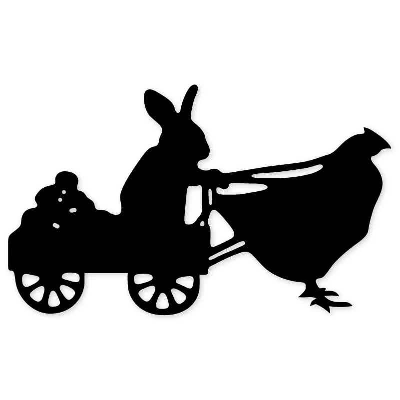 Hemere Hen Pull Carriage пасхальные Металлические Стальные режущие штампы рамка для