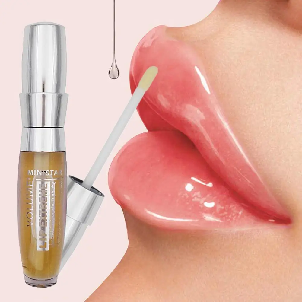 

New Sexy Big Lips Lip Gloss Long Lasting Moisturizing Lip Plumper Extreme Waterproof Transparent Lip Gloss Makeup Beauty Tools