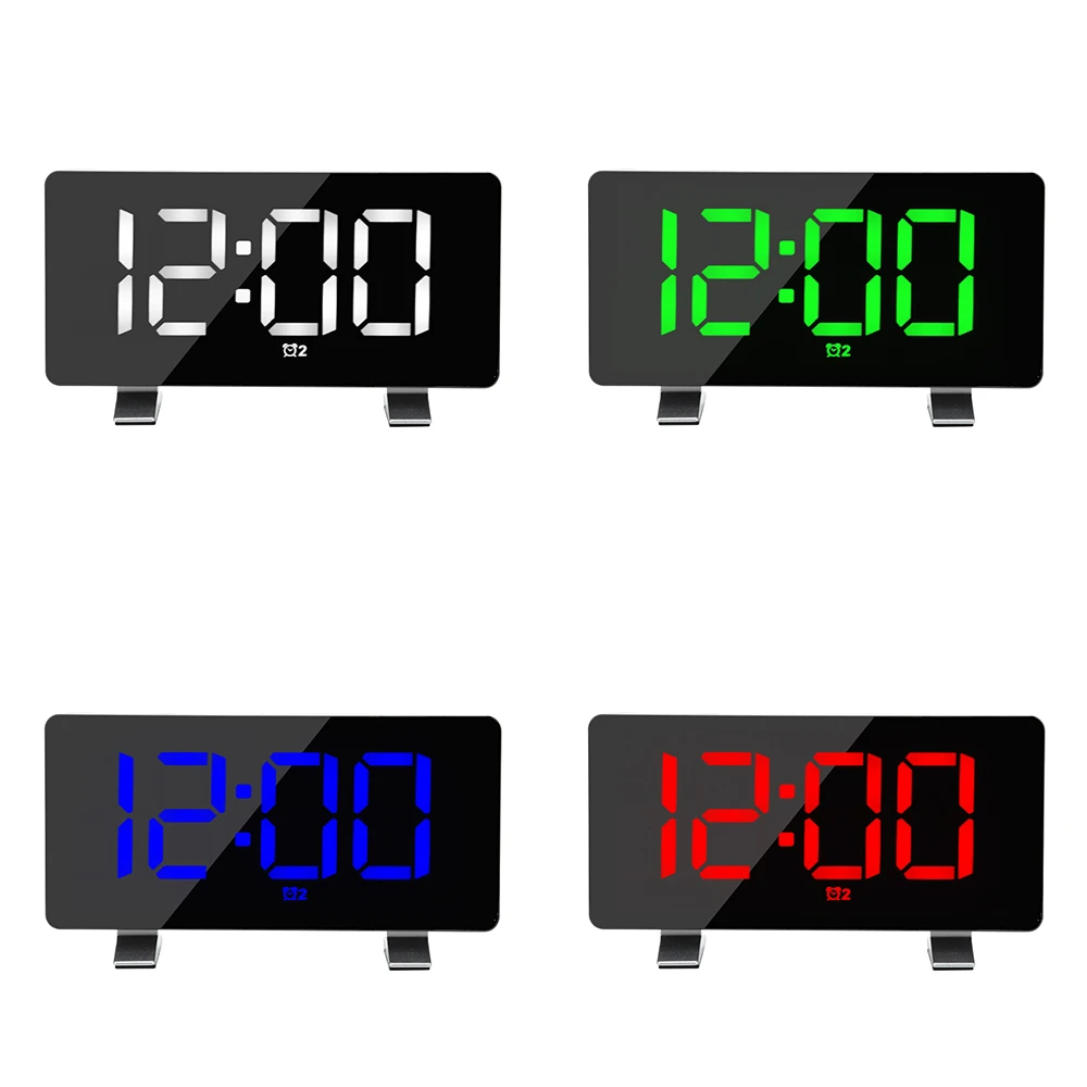 Светодиодный цифровой будильник с usb-портом для подзарядки функция повтора