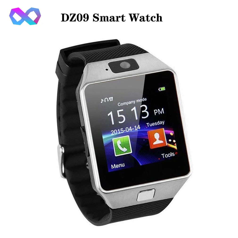 Умные часы с Bluetooth умные наручные поддержкой камеры для телефона SIM TF GSM Android iOS dz09 pk