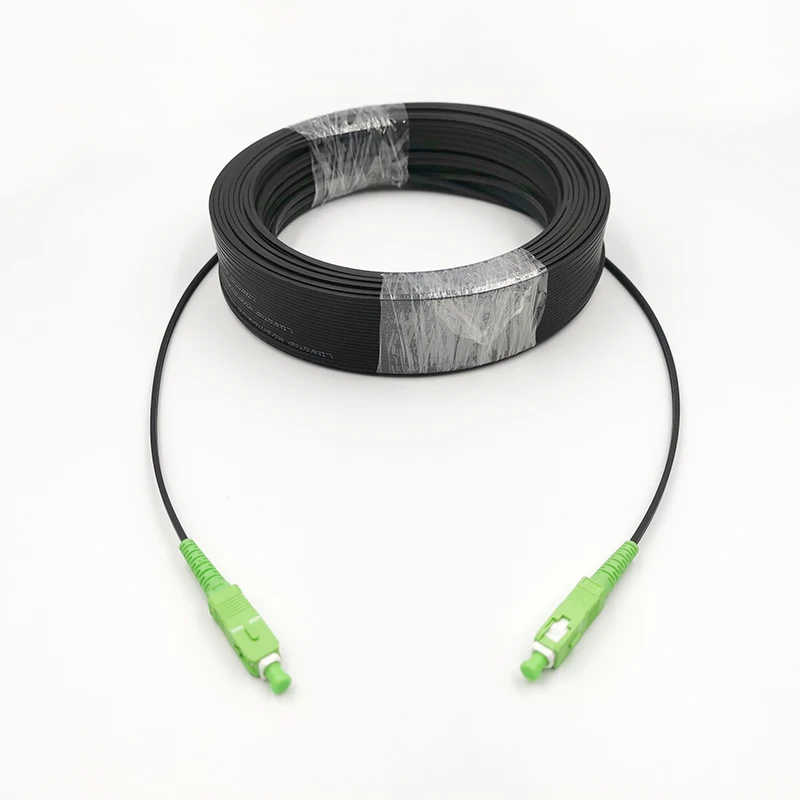 

SC/APC-SC/APC наружный кабельный кабель SC APC Одномодовый SM Simplex FTTH кабельный соединительный кабель одномодовый оптоволоконный кабель 10 м-50 м