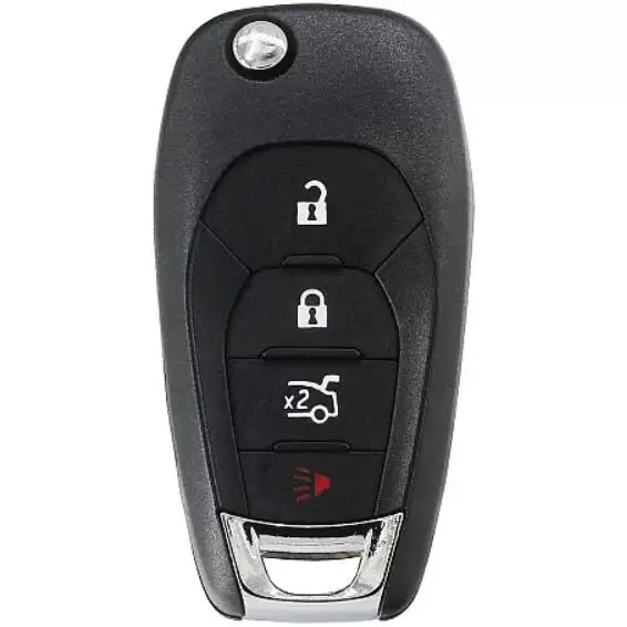 Складной ключ с 3 + 1 кнопками для Chevrolet 4B 315 МГц чипом транспондера PCF7941 лезвие HU100