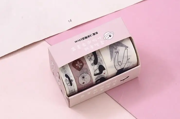 4 шт./упак. Kawaii танцор девушки неделю план васи клейкая лента DIY Скрапбукинг наклейка этикетка маскировки ленты школьные канцелярские принадлежности