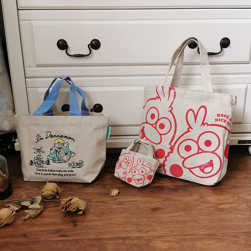 

Cute cartoon doraemon handbag girl bag student bag canvas bag