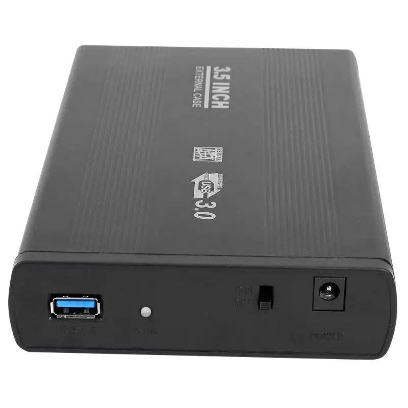 2.5/3.5 inch HDD Case USB3.0/2.0 to SATA Port SSD HDD Hard Drive Case Enclosure 5Gbps USB 3.0 External Solid State Hard Disk Box